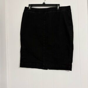 Classic Black Women's Denim Skirt